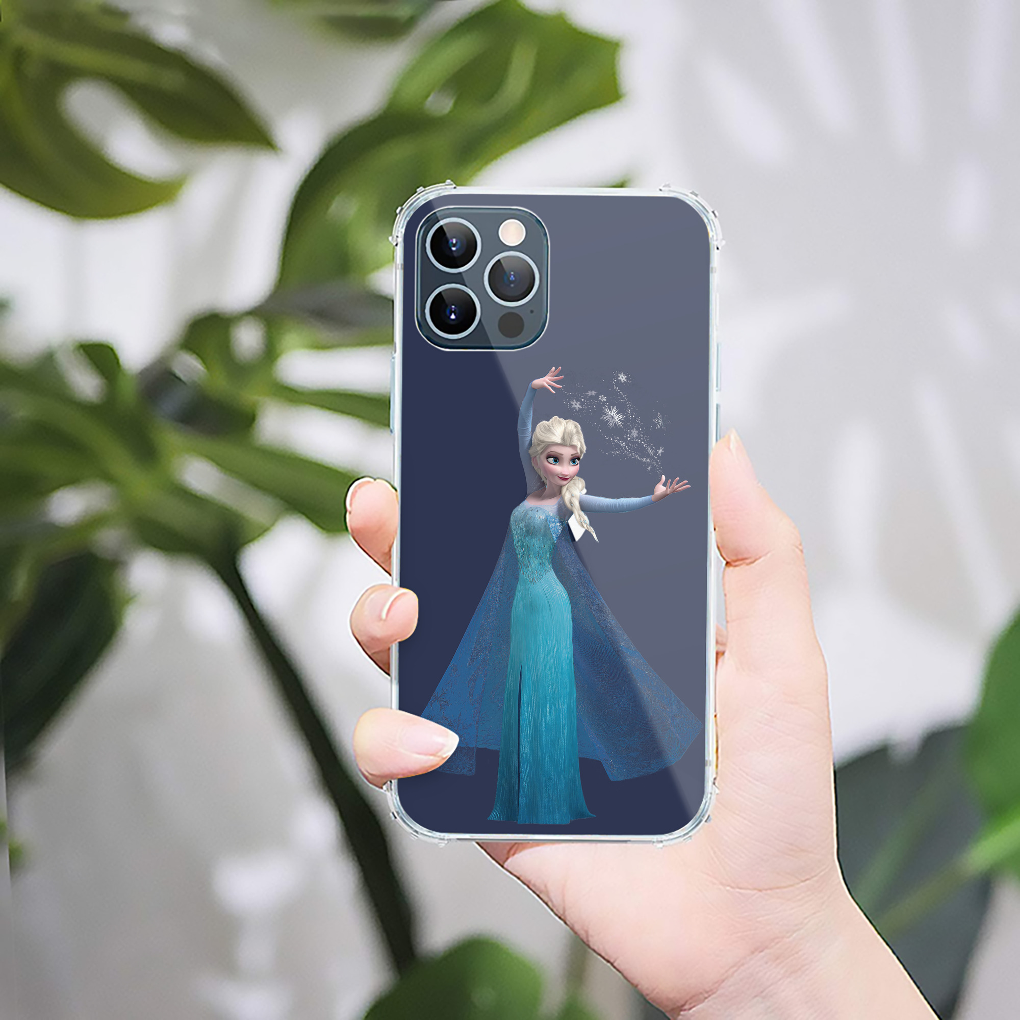 （画像用） アナと雪の女王 アンナ エルサ Frozen Anna Elsa 【iPhone 12シリーズ対応】透明スマホケース（クリアソフトケース）